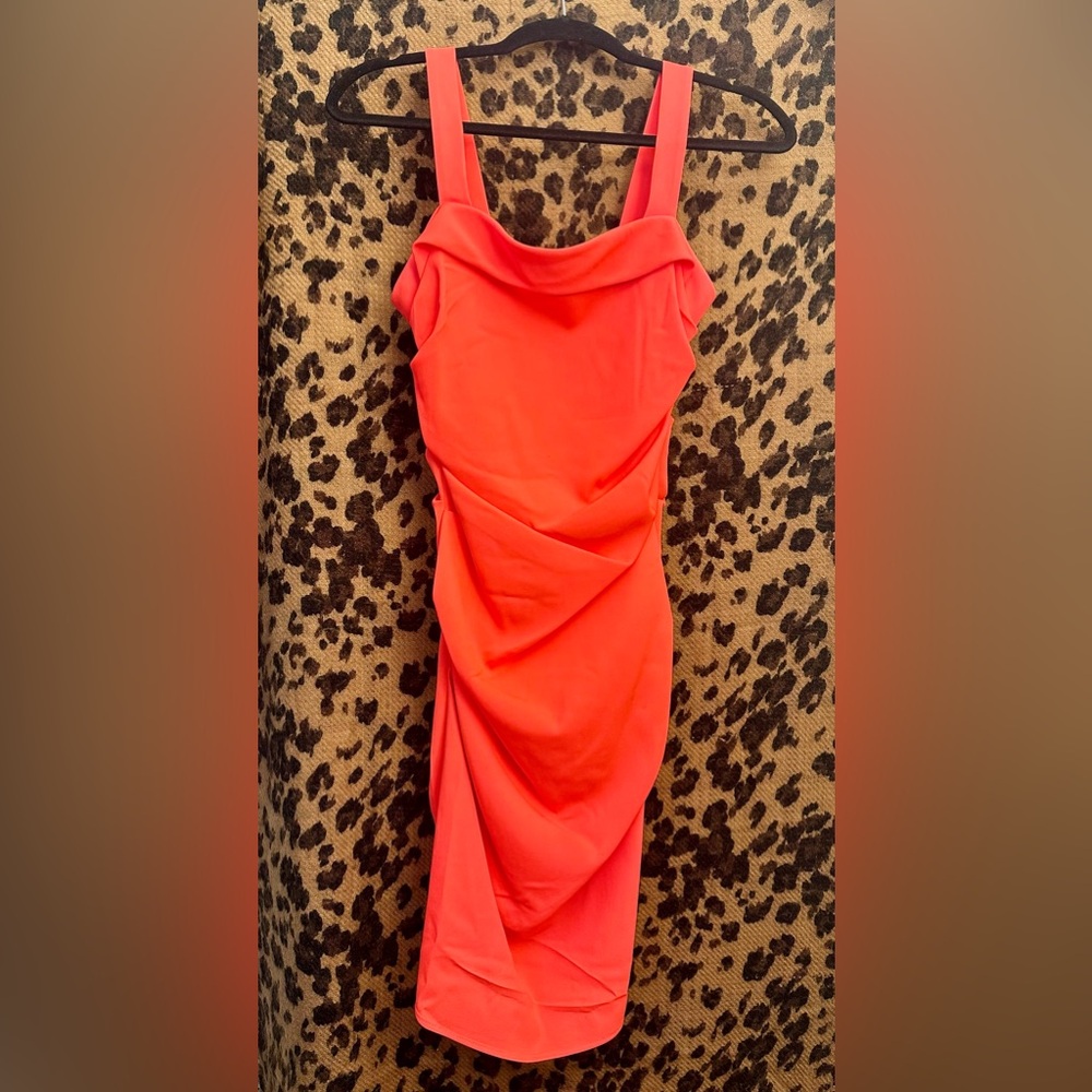 SHOSHANNA 'Trilby' Ruched Crepe Sheath Party Dress 0